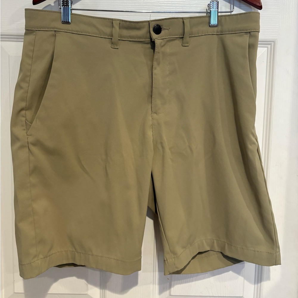Jachs Men's Khaki Flat Front Shorts